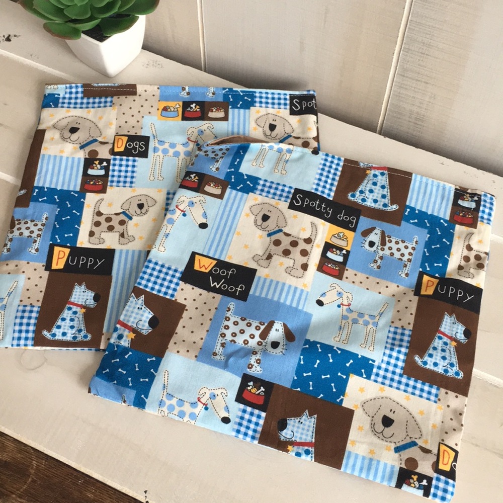 2 reusable snack bags